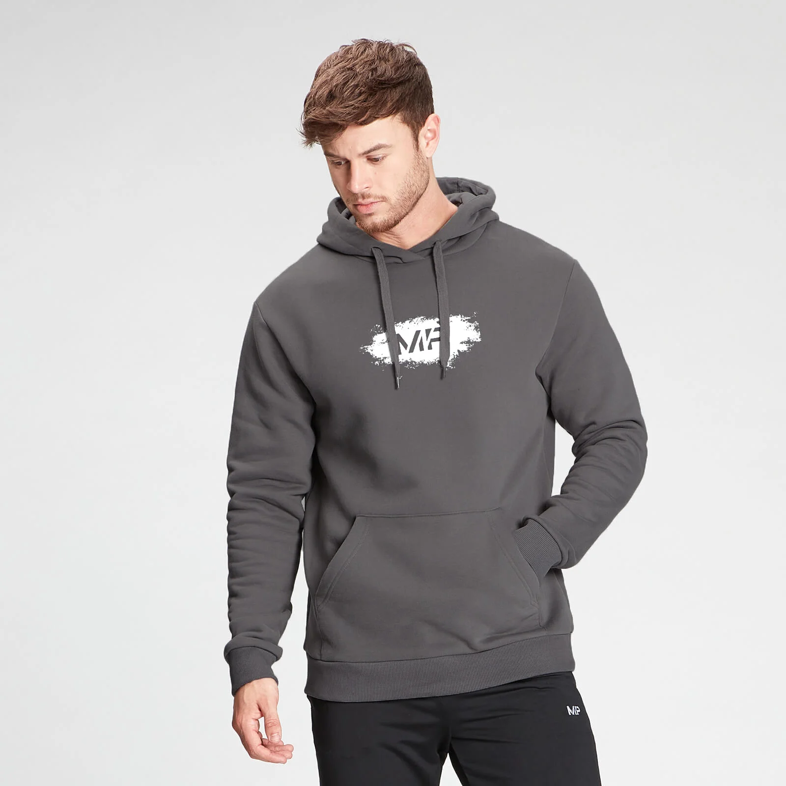 MP Men's Chalk Graphic Hoodie - Carbon - XXS Imagem 1