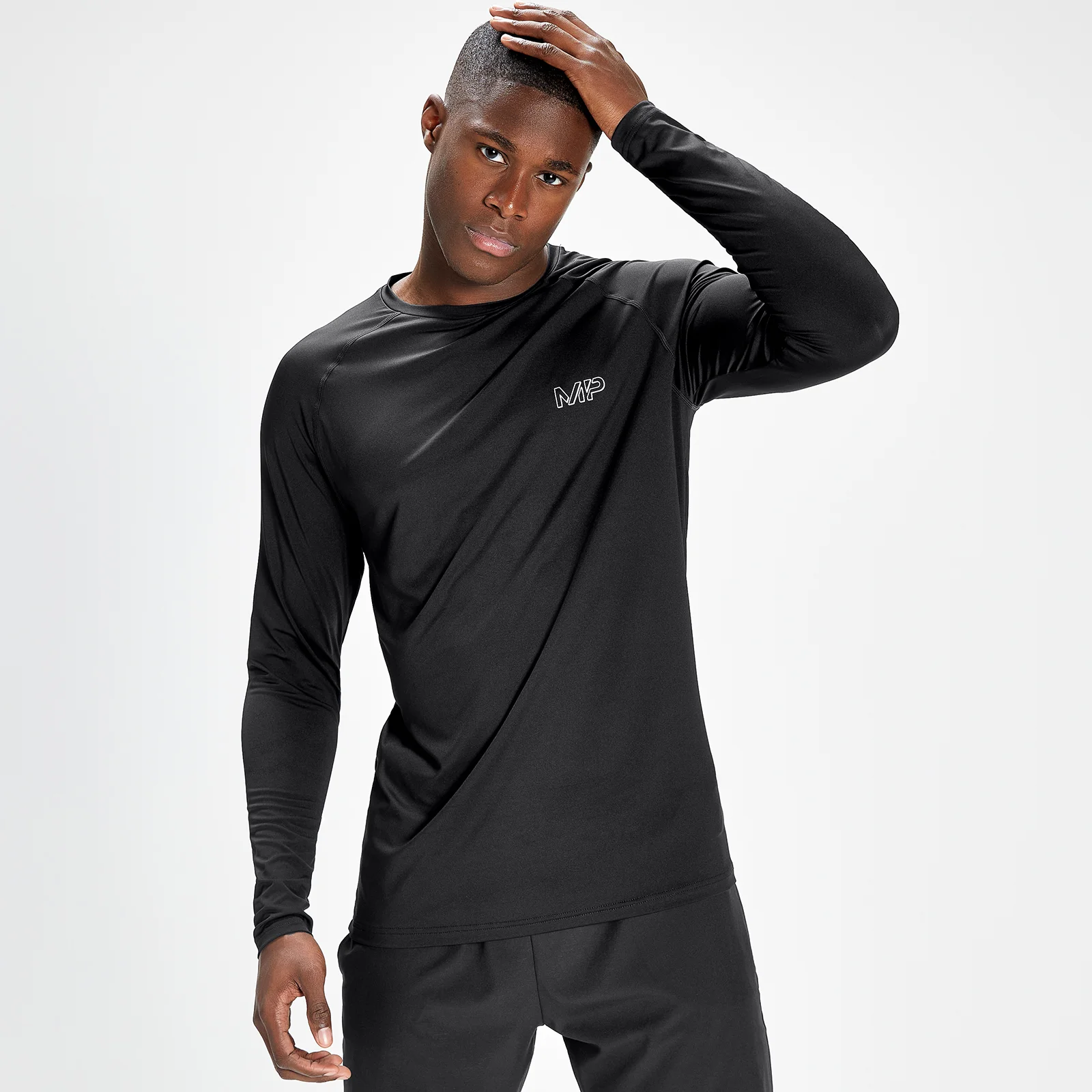 T-Shirt de Manga Comprida de Treino Infinity Mark Graphic da MP para Homem - Preto - XXS Imagem 1