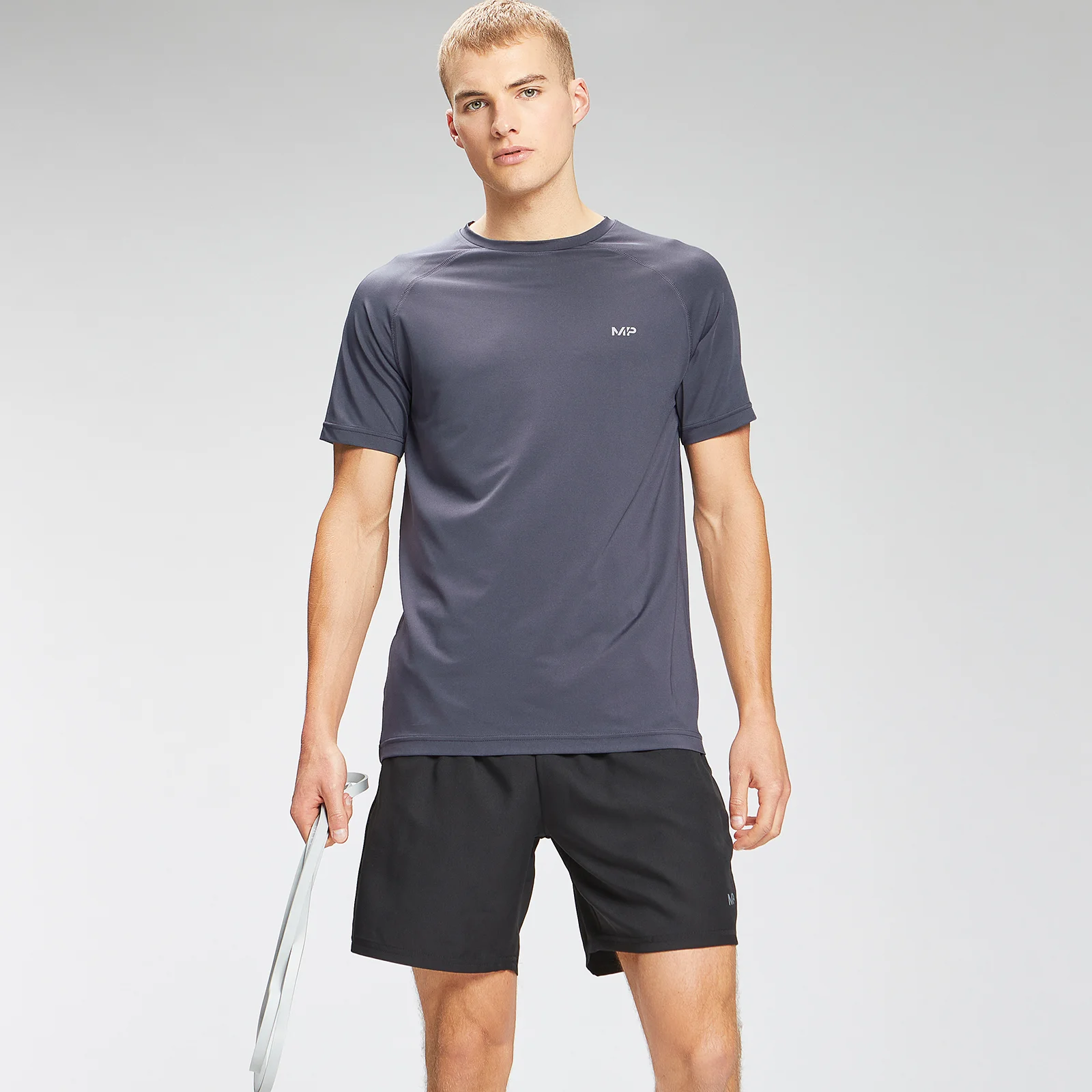MP Men's Repeat Graphic Training Short Sleeve T-Shirt - Graphite - XXS Imagem 1