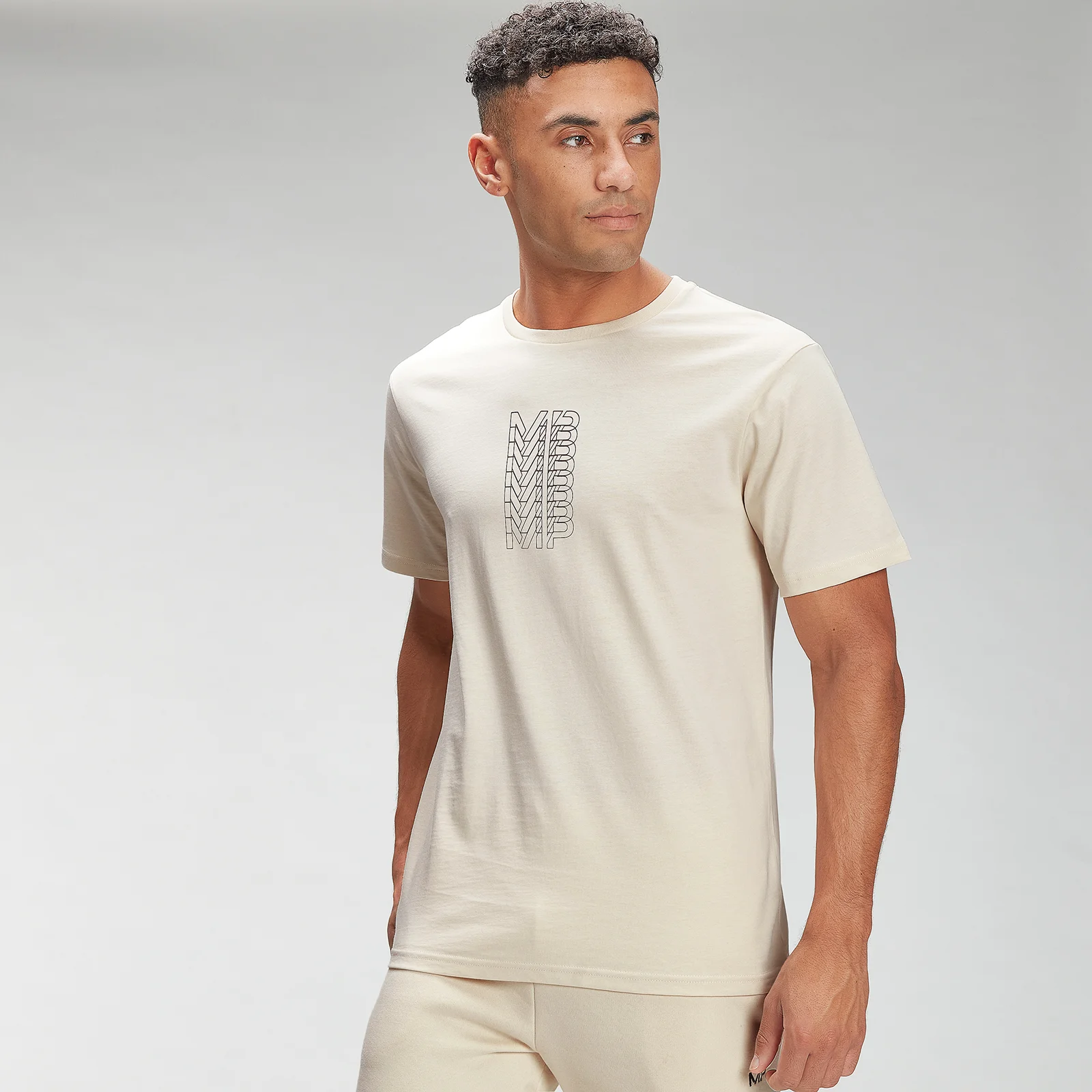 MP Men's Repeat MP Graphic Short Sleeve T-Shirt - Ecru - XXS Imagem 1