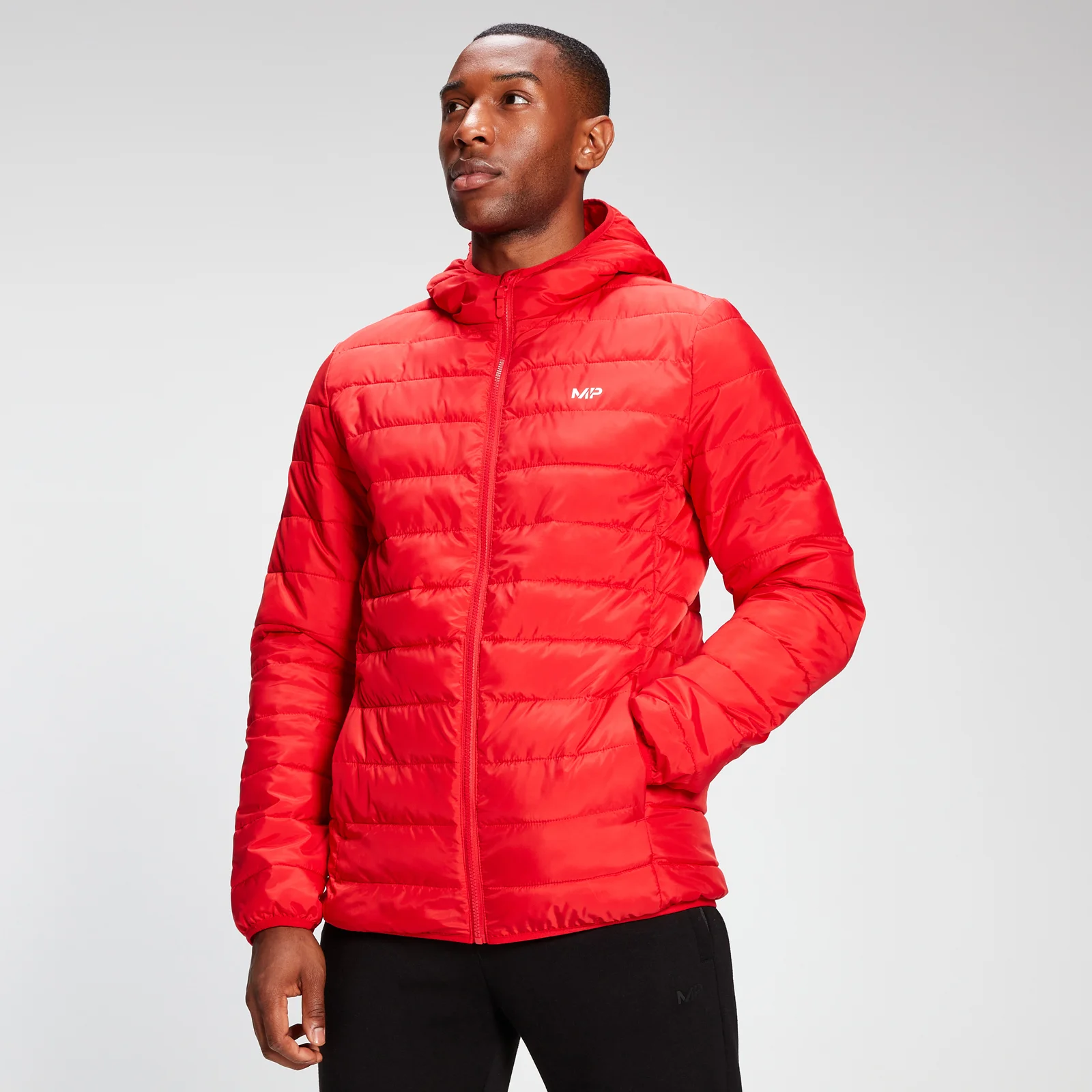 MP Men's Lightweight Hooded Packable Puffer Jacket - Danger - XXS Imagem 1