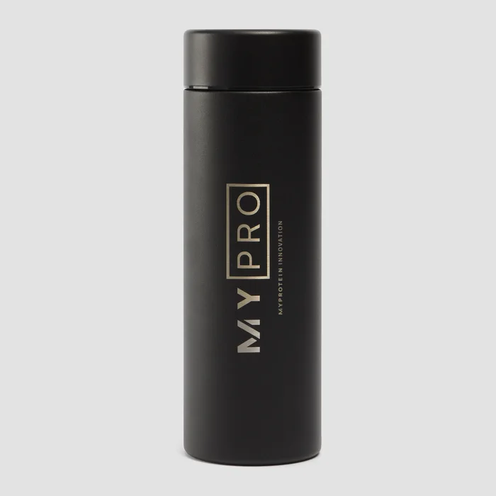 Garrafa de Água Metálica Grande da MYPRO - Preto - 750 ml