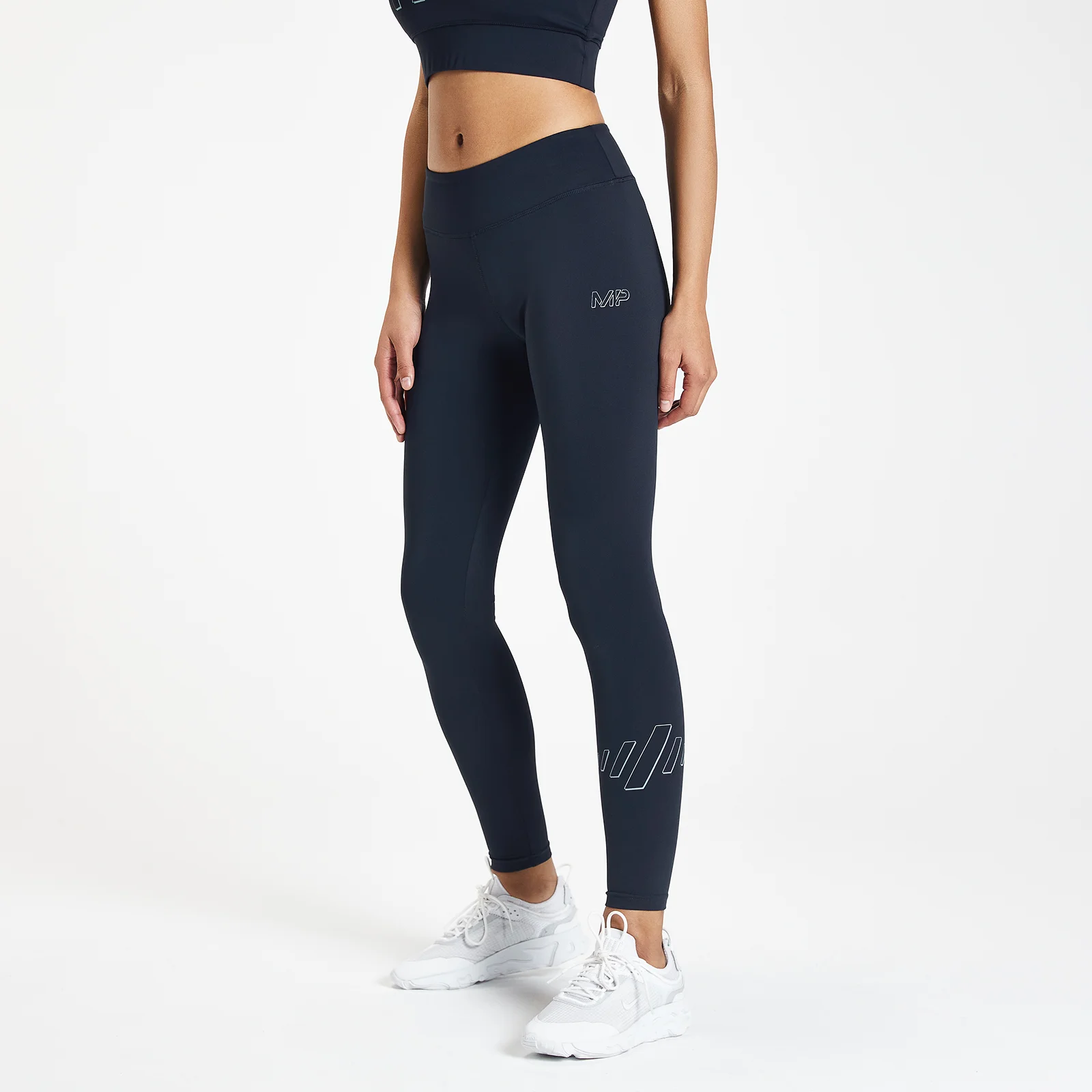 Leggings de Treino Infinity Mark da MP para Senhora - Azul Petróleo - XXS Imagem 1