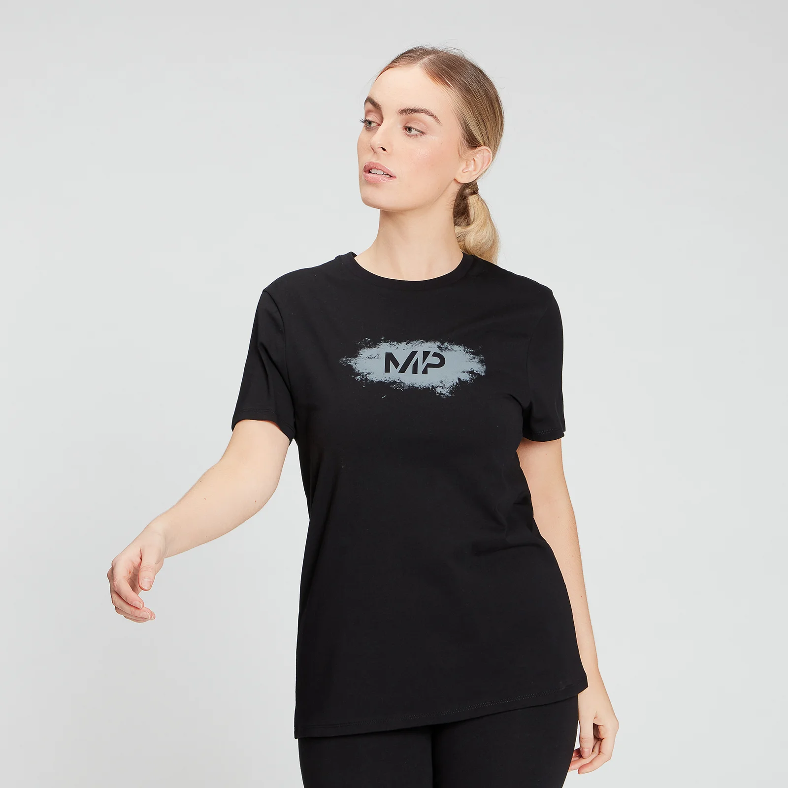 MP Women's Chalk Graphic T-Shirt - Black - XXS Imagem 1