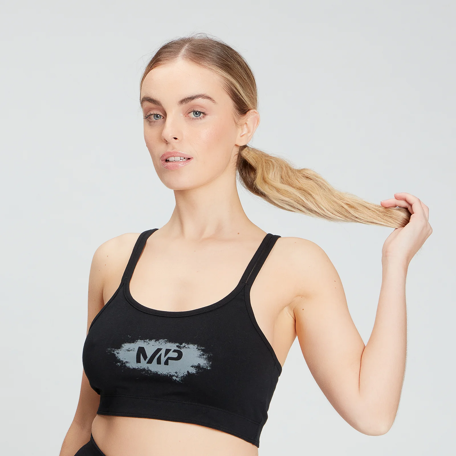 MP Women's Chalk Graphic Sports Bra - Black - XS Imagem 1