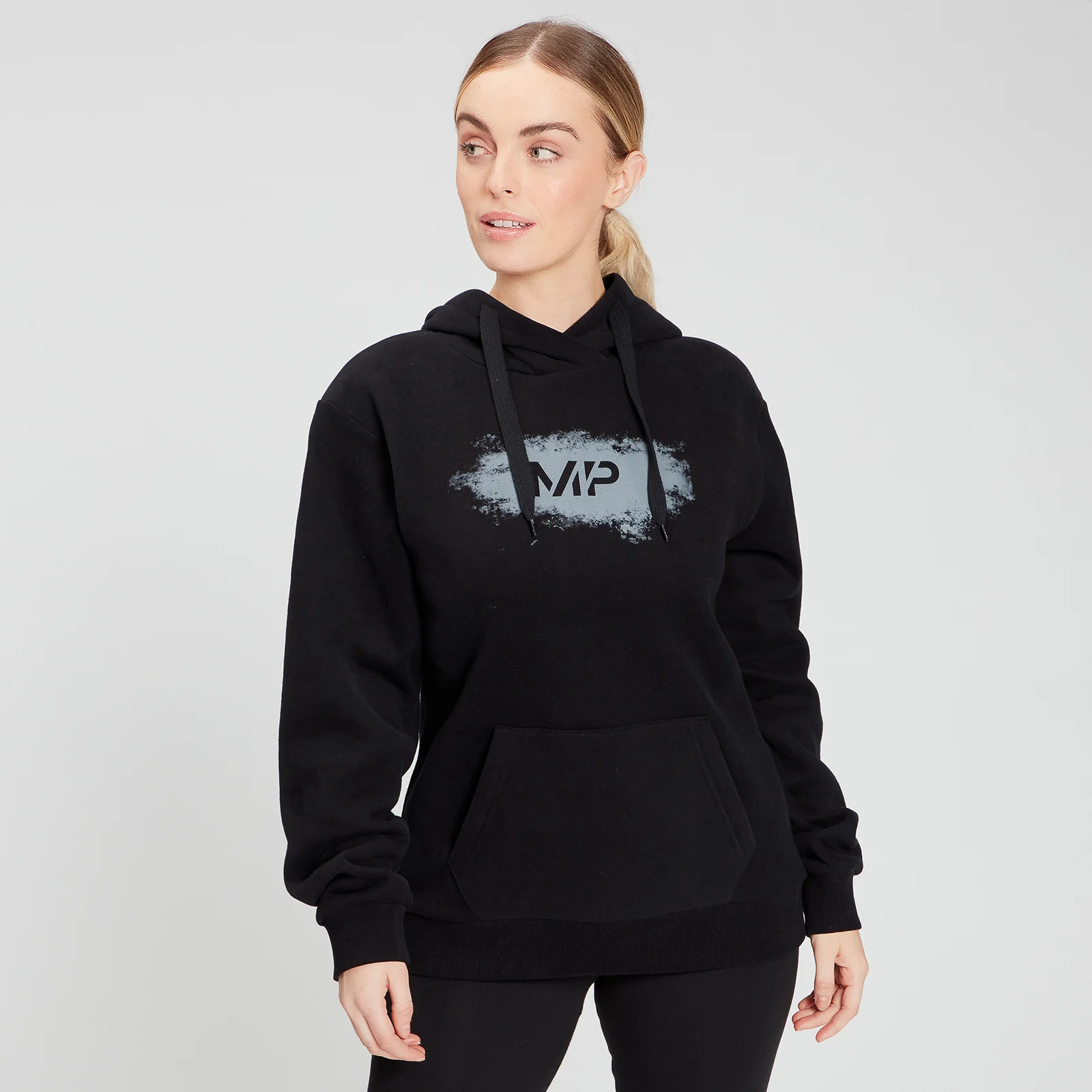 MP Women's Chalk Graphic Hoodie - Black - XXS Imagem 1