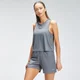 Caveada Cropped Repeat Mark Graphic Training para Senhora da MP - Carbono