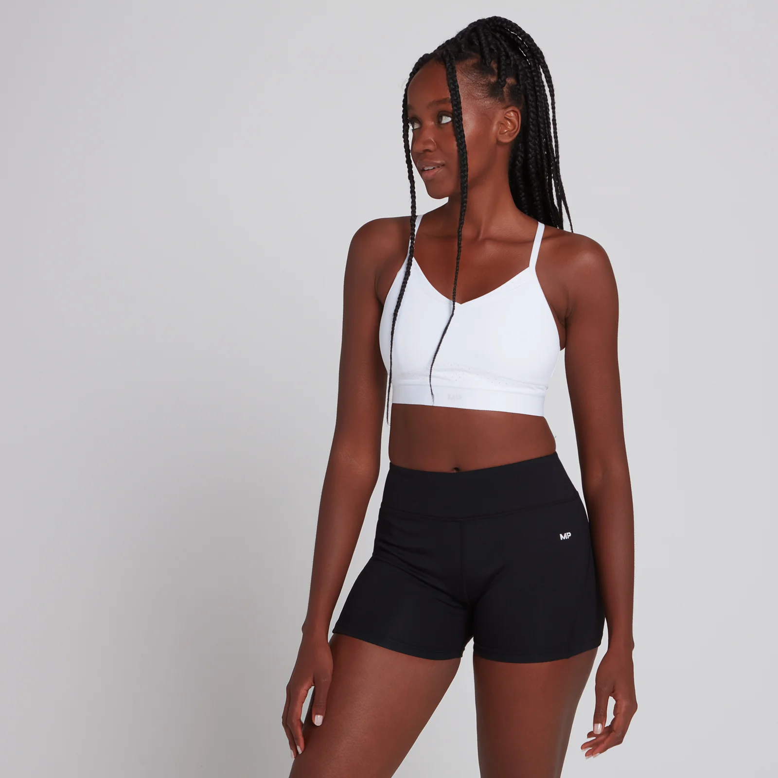 MP Women's Power Ultra Strappy Sports Bra - White - XXS Imagem 1