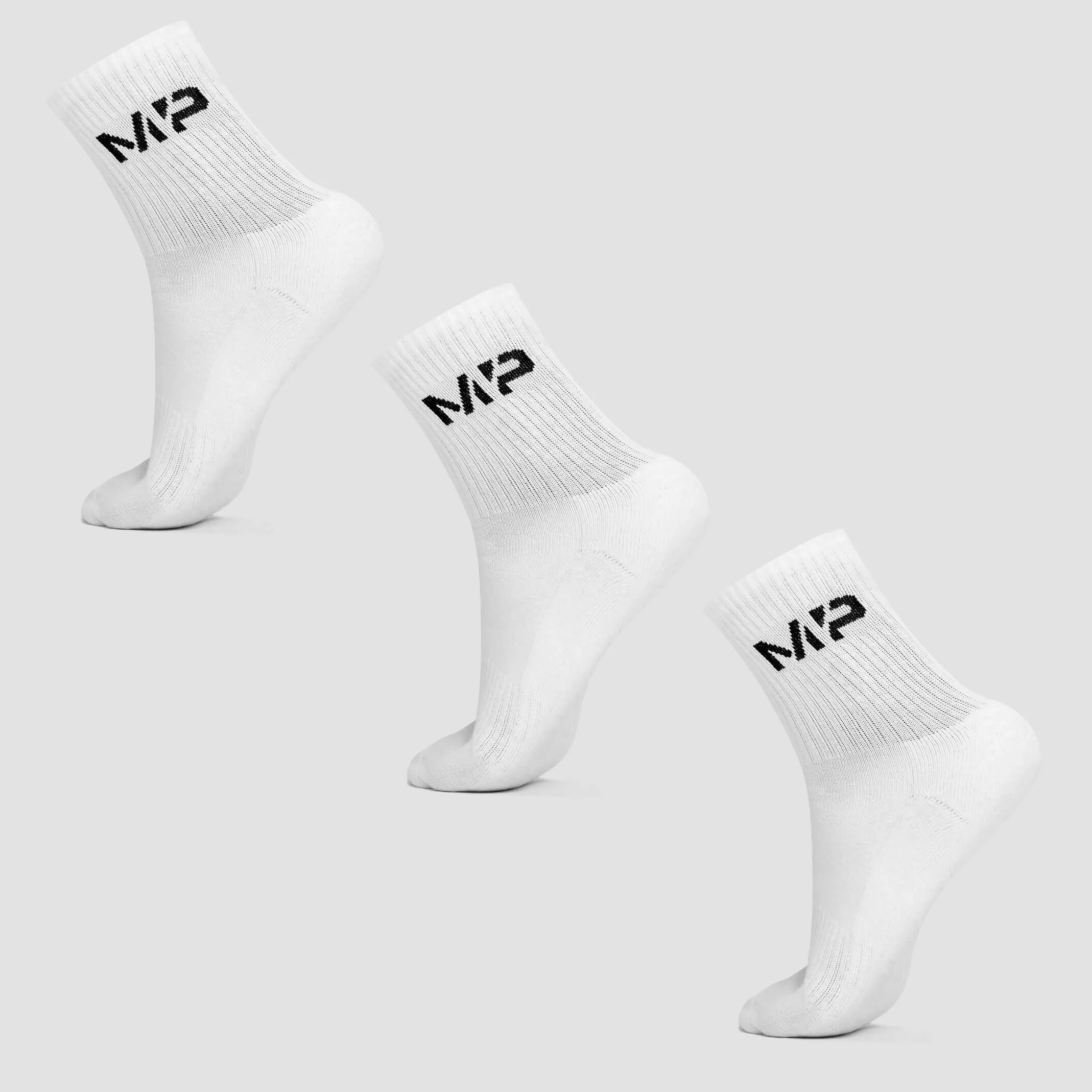 MP Men's Crew Socks (3 Pack) - White - UK 6-8 Imagem 1