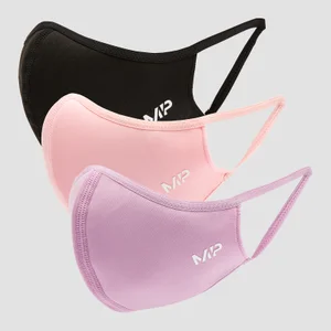 Máscara Curve da MP (3 un.) - Preto/Rosa Gerânio/Lilás - Size S/M