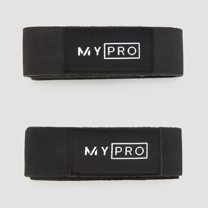Cintas de Halterofilismo em Camurça MYPRO - Preto