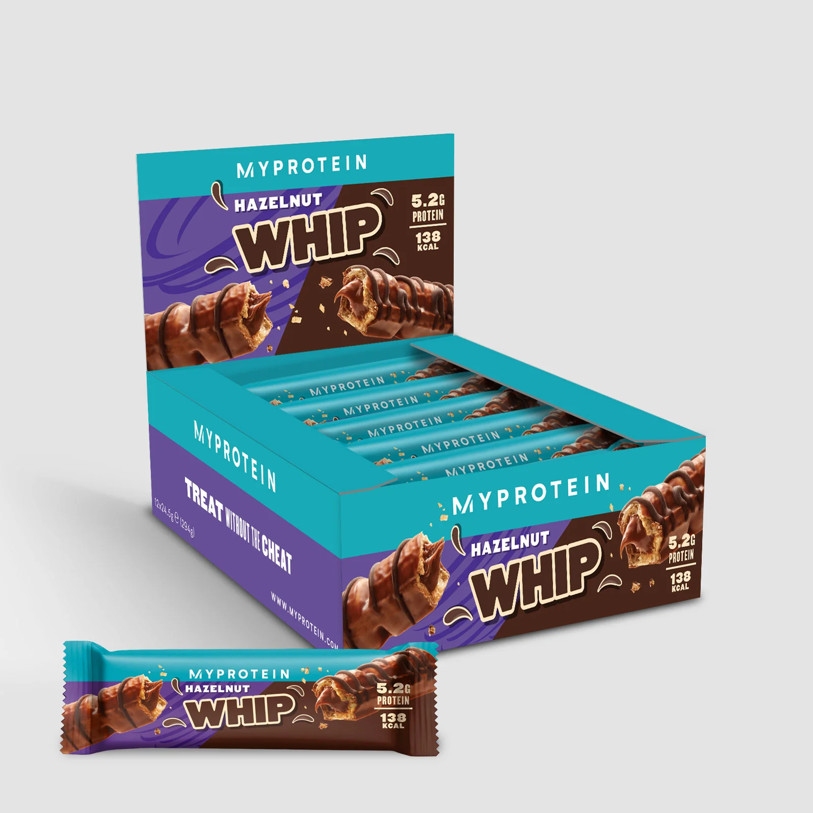 Wafer Whip - 12x24g - Chocolate e Leite Imagem 1