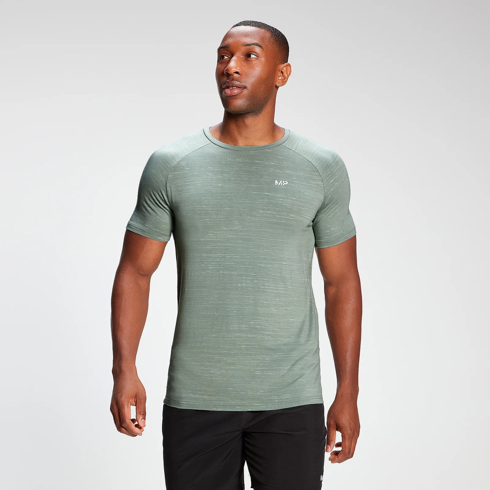 MP Men's Performance Short Sleeve T-Shirt - Pale Green Marl - XXS Imagem 1
