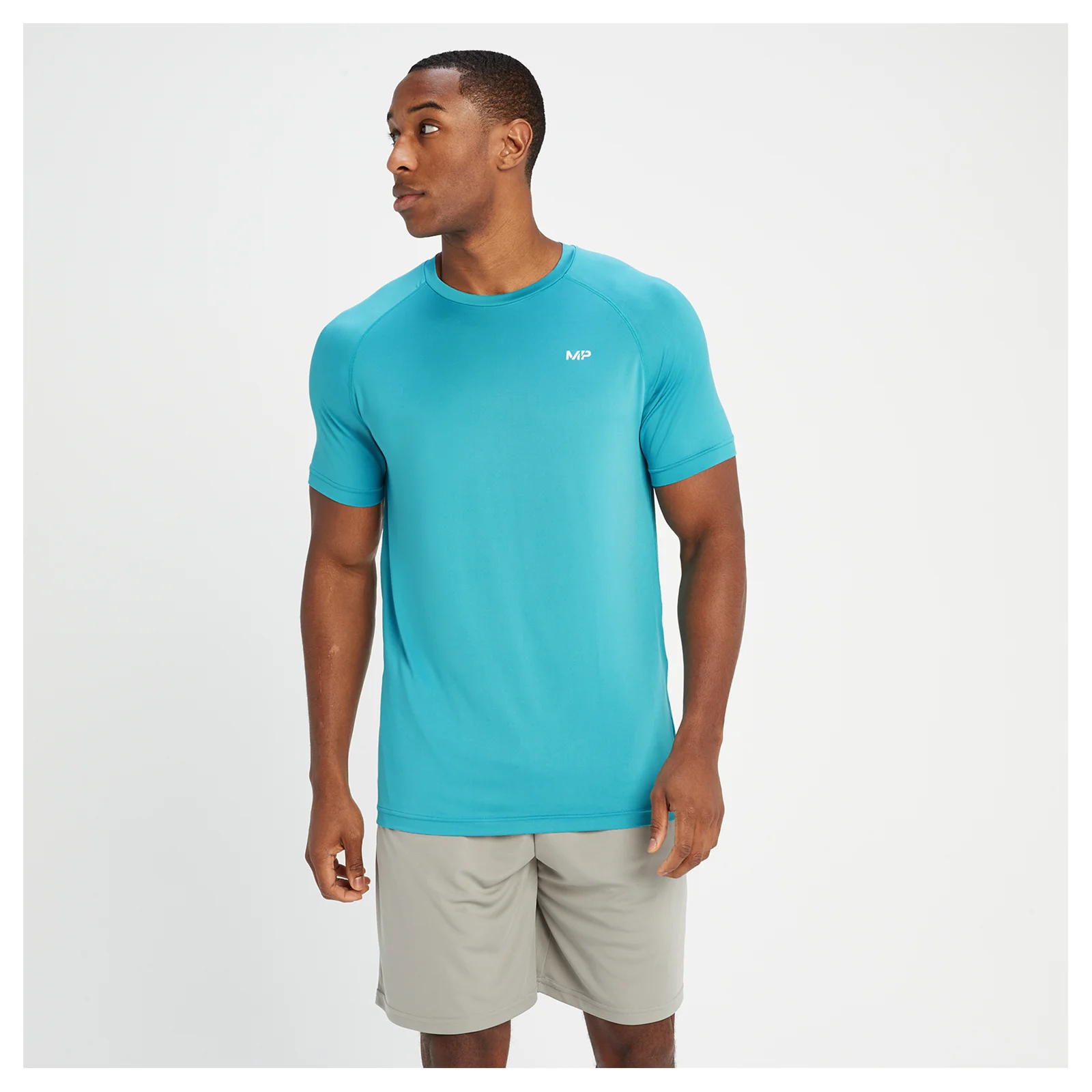T-shirt de Manga Curta de Treino da MP para Homem - Aqua - XXS Imagem 1