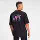 T-shirt Retro Oversized Lift da MP para Homem - Preto