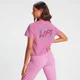 T-shirt Curta de Manga Curta Retro Lift da MP para Senhora - Rosa