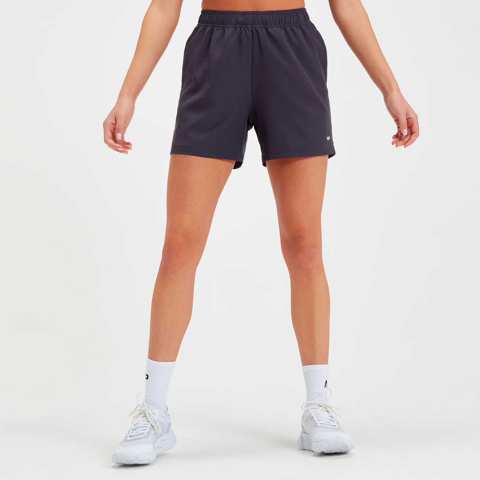 MP Women's Linear Line Graphic Shorts - Gun Metal - XXS Imagem 1