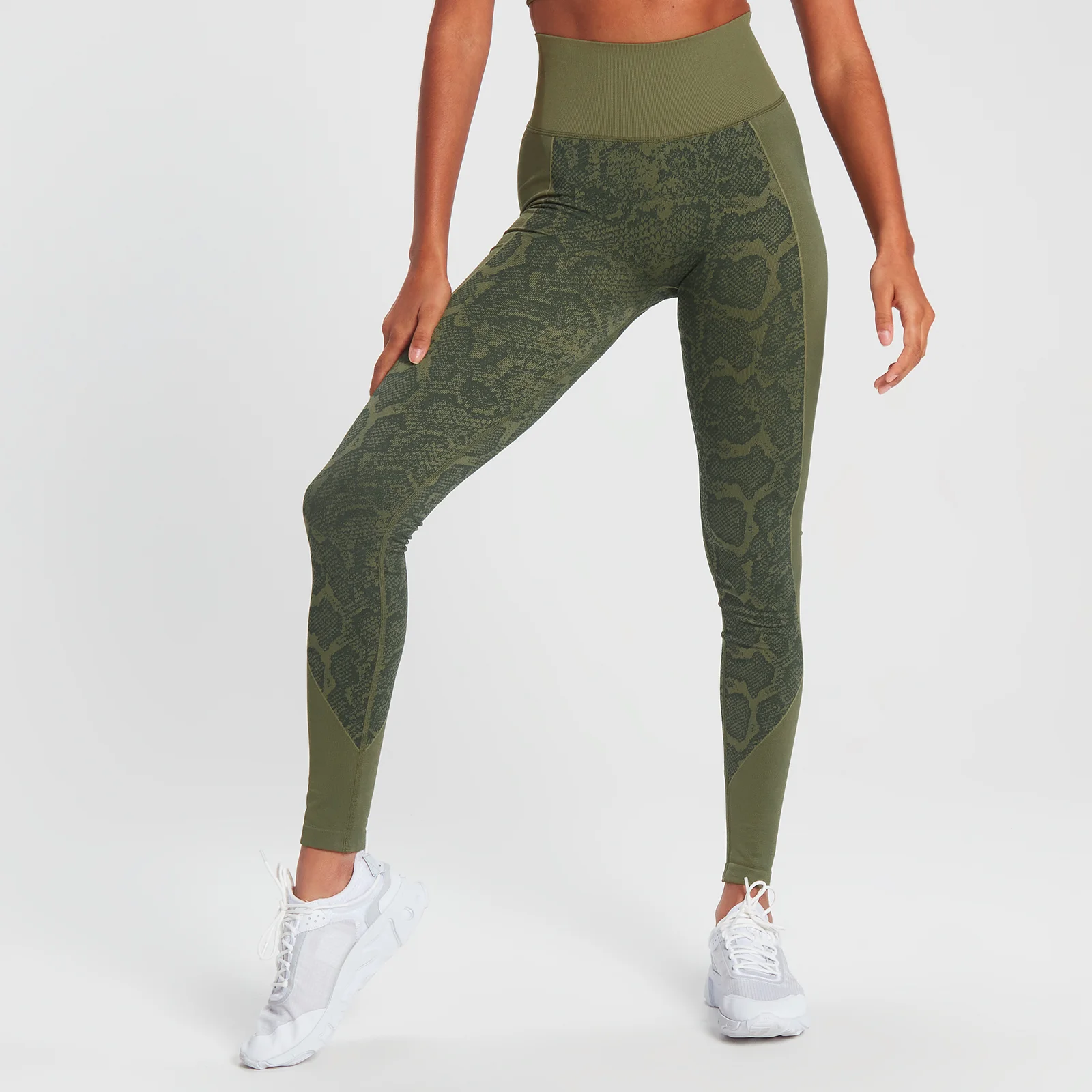 MP Snake Seamless Leggings - Green - XS Imagem 1
