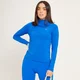 Camisola de Treino com Fecho 1/4 e Corte Slim da MP para Senhora - True Blue