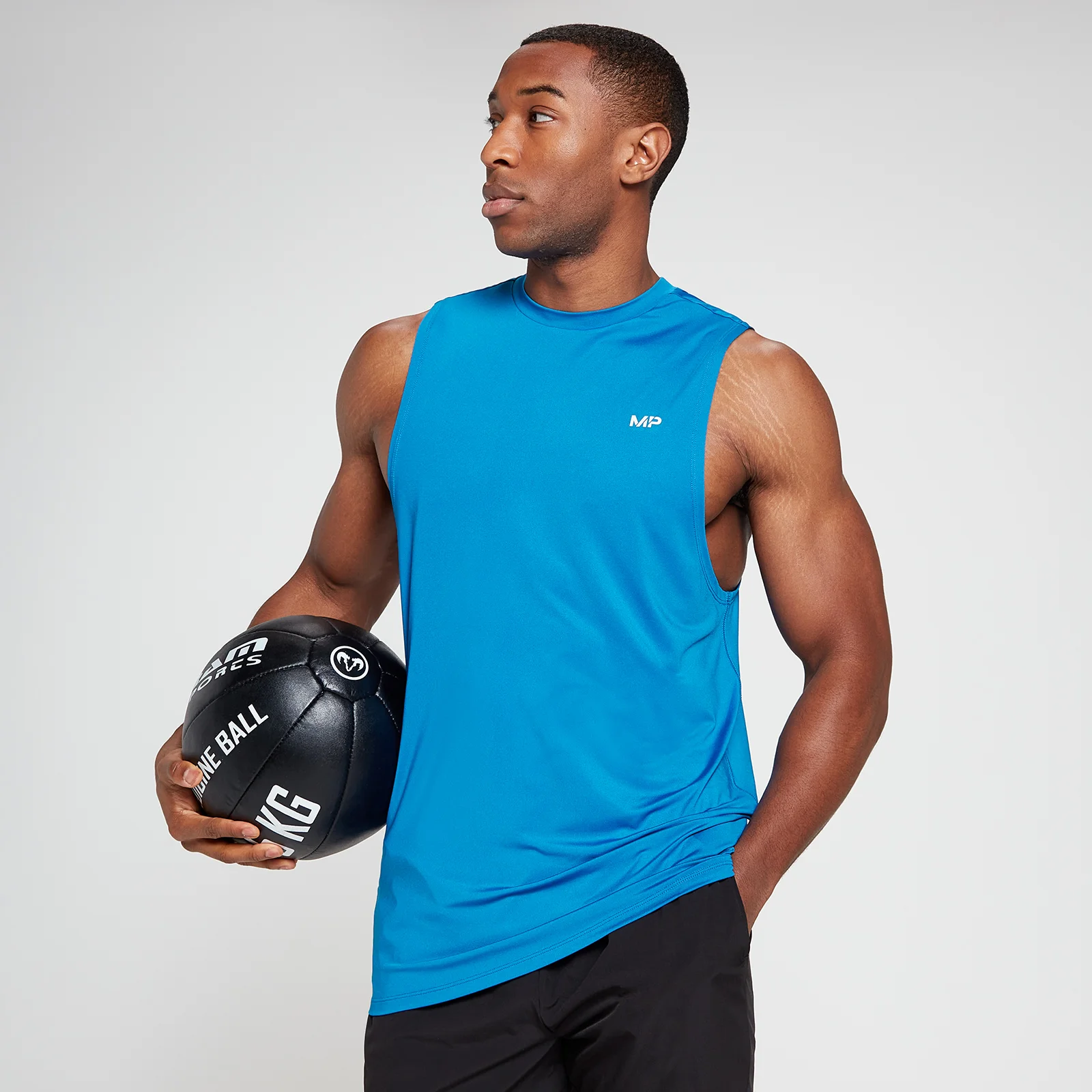 Camisola sem Mangas de Treino da MP para Homem - True Blue - XXS Imagem 1