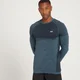 Camisola de Manga Comprida sem Costuras Essential da MP para Homem - Ice Blue Marl