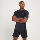 Camisola de Manga Curta sem Costuras Essential da MP para Homem - Black Marl