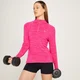 Camisola com Fecho 1/4 Performance Training da MP para Senhora - Magenta Marl com Pintas Brancas