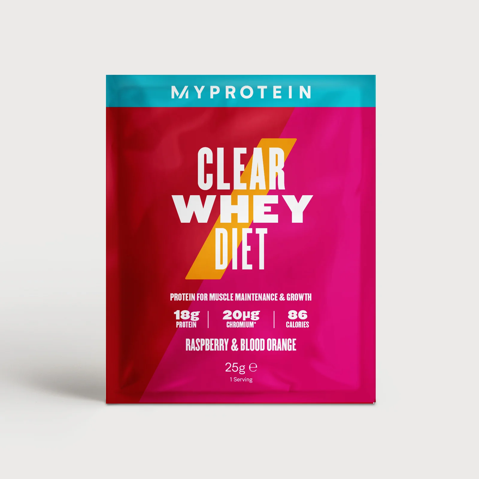 Myprotein Clear Diet Whey (Sample) - 25g - Raspberry & Blood Orange Imagem 1