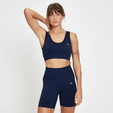 Soutien de Desporto Composure Seamless da MP para Senhora - Azul-marinho