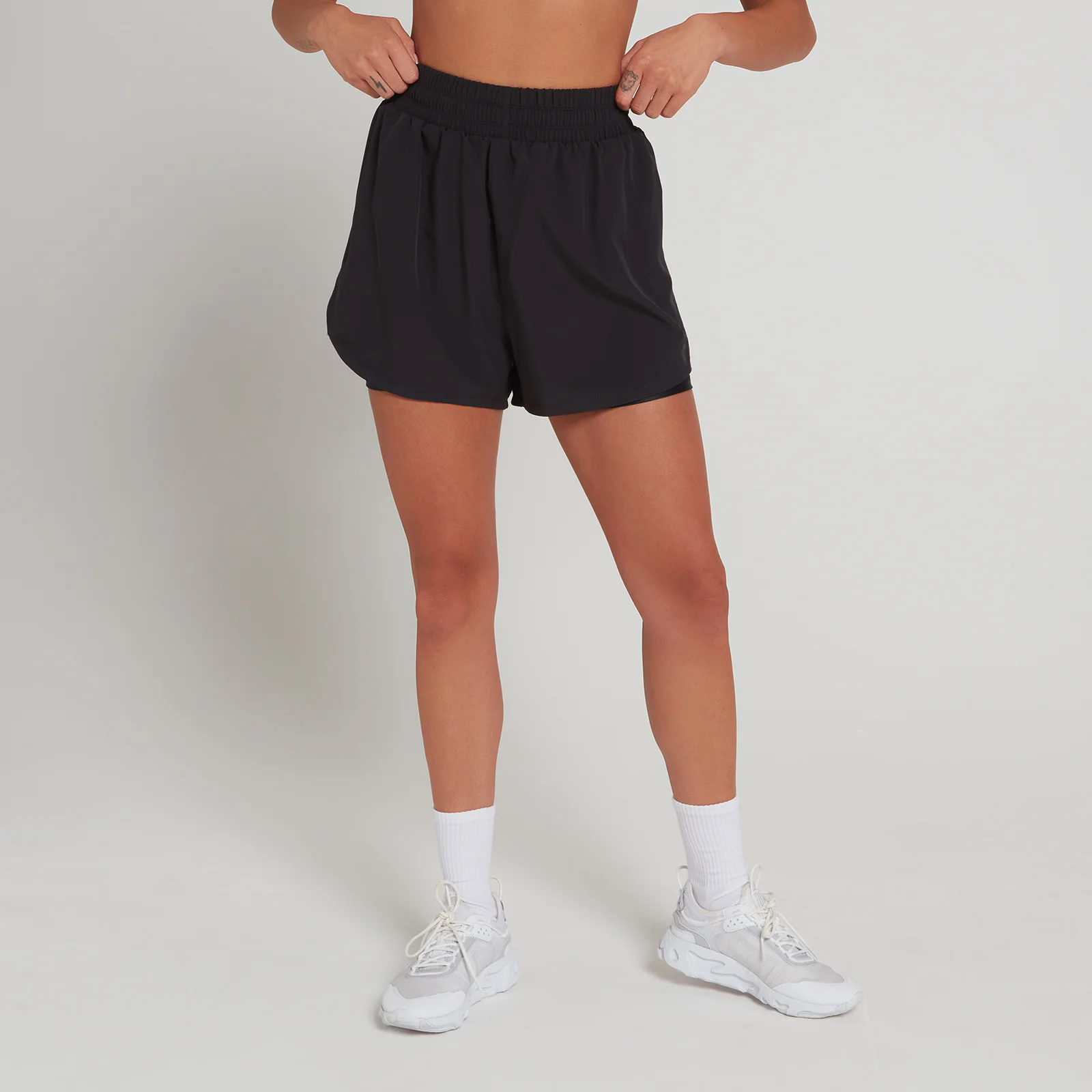 Calções de Camada Dupla Engage da MP para Senhora - Preto - XXS Imagem 1