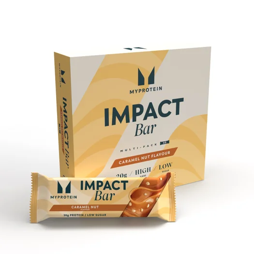 Barra Proteica Impact - 6 x 64g - Caramelo e Nozes