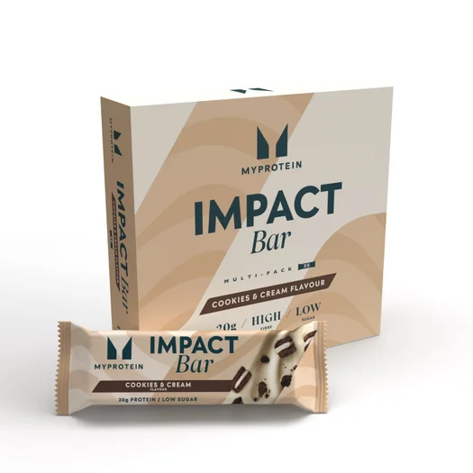 Barra Proteica Impact - 6 x 64g - Bolacha e Nata