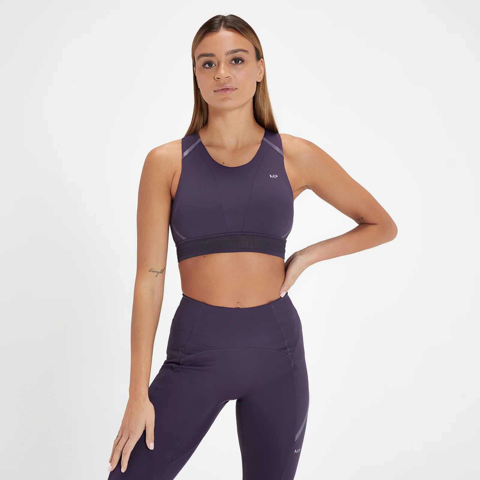 Soutien de Desporto Refletor Velocity Ultra da MP para Senhora - Ameixa - XXS Imagem 1
