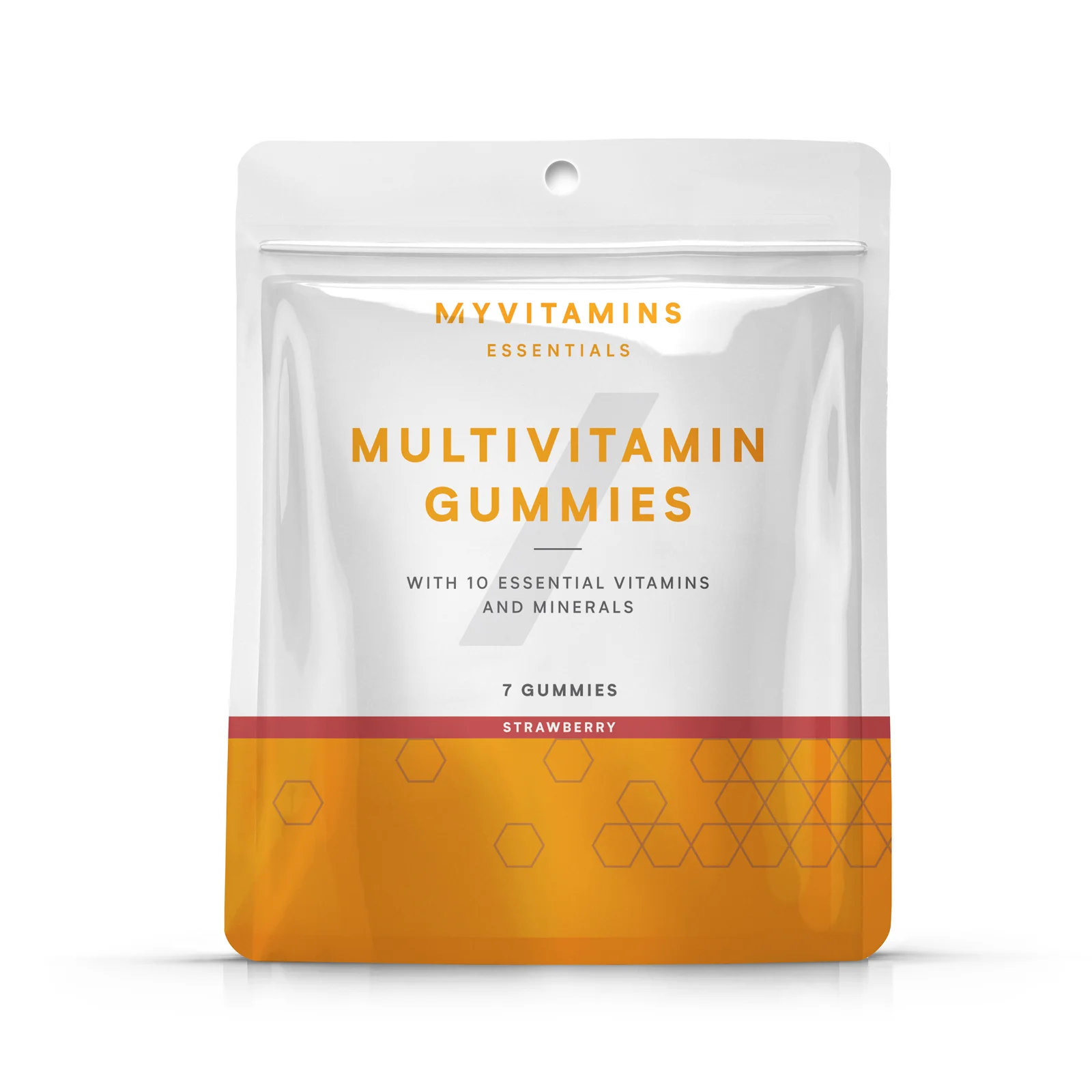 Bolsa de Gomas Multivitamínicas (conj. de 7) – Sabor a morango - 7gummies - Morango Imagem 1