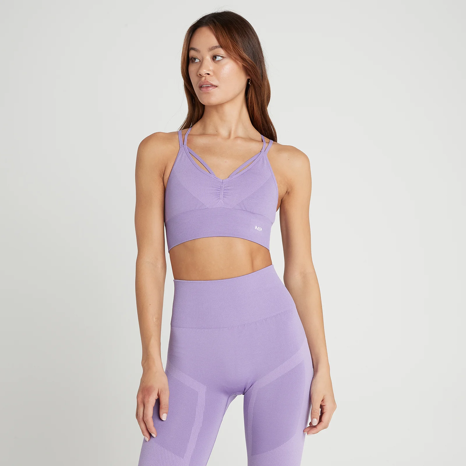 Soutien de Desporto Franzido Sem Costuras Impact da MP para Senhora - Lavender - XXS Imagem 1