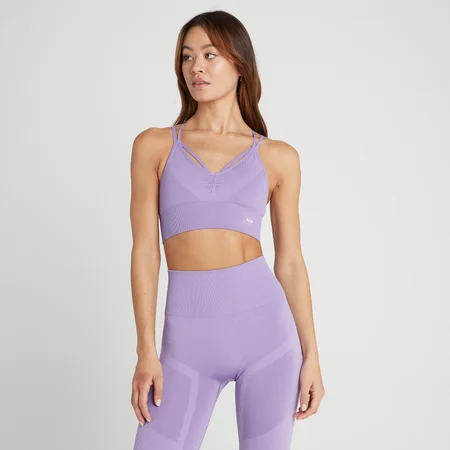 Soutien de Desporto Franzido Sem Costuras Impact da MP para Senhora - Lavender