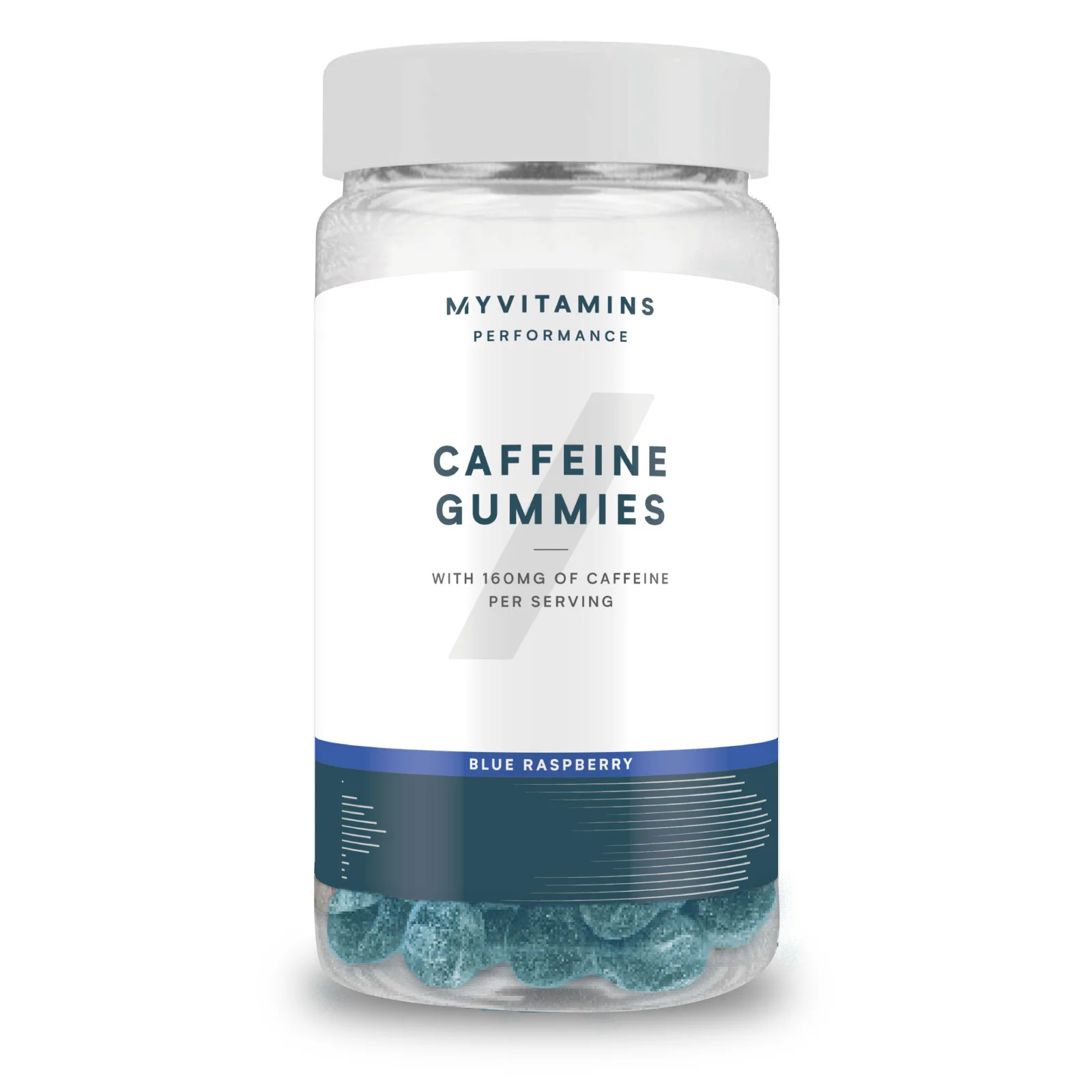Gomas de Cafeína - 60gummies - Framboesa azul Imagem 1