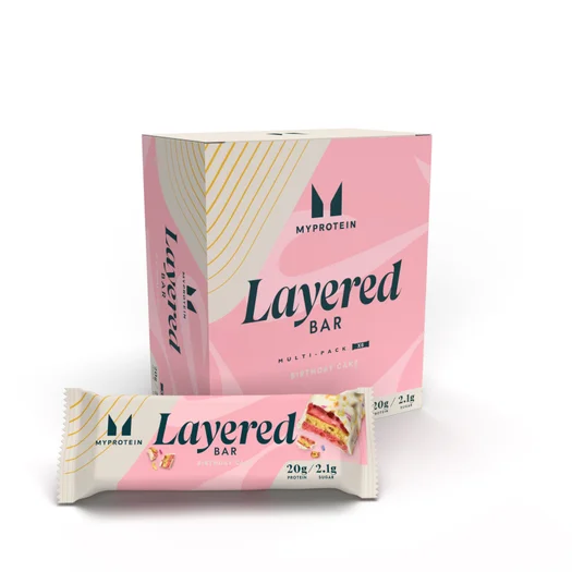 Barra 6 Layer Myprotein - 6 x 60g - Vanilla Birthday Cake