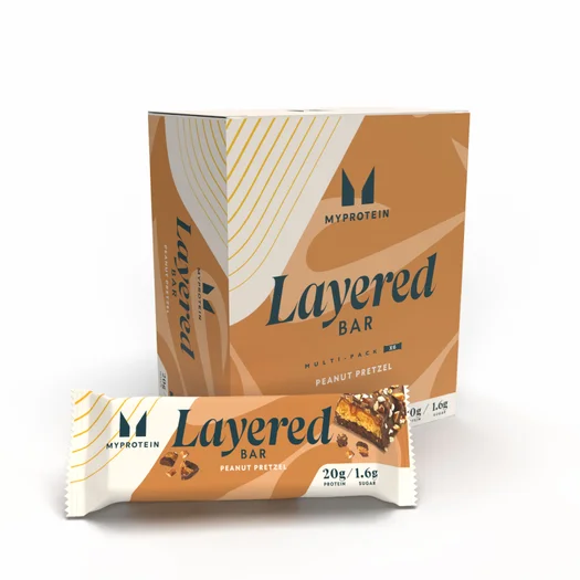 Barra 6 Layer Myprotein - 6 x 60g - Chocolate Peanut Pretzel