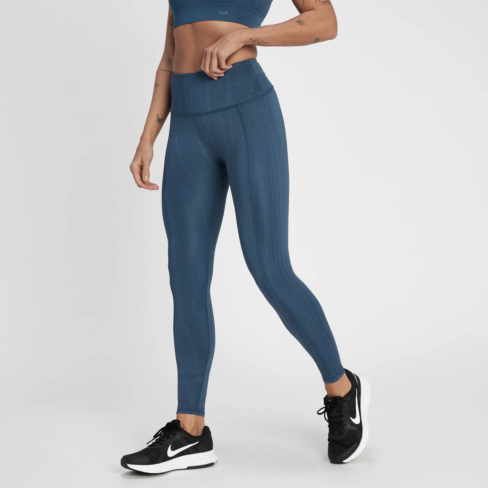 Leggings Reversíveis Tempo da MP para Senhora - Deep Slate - XXS Imagem 1