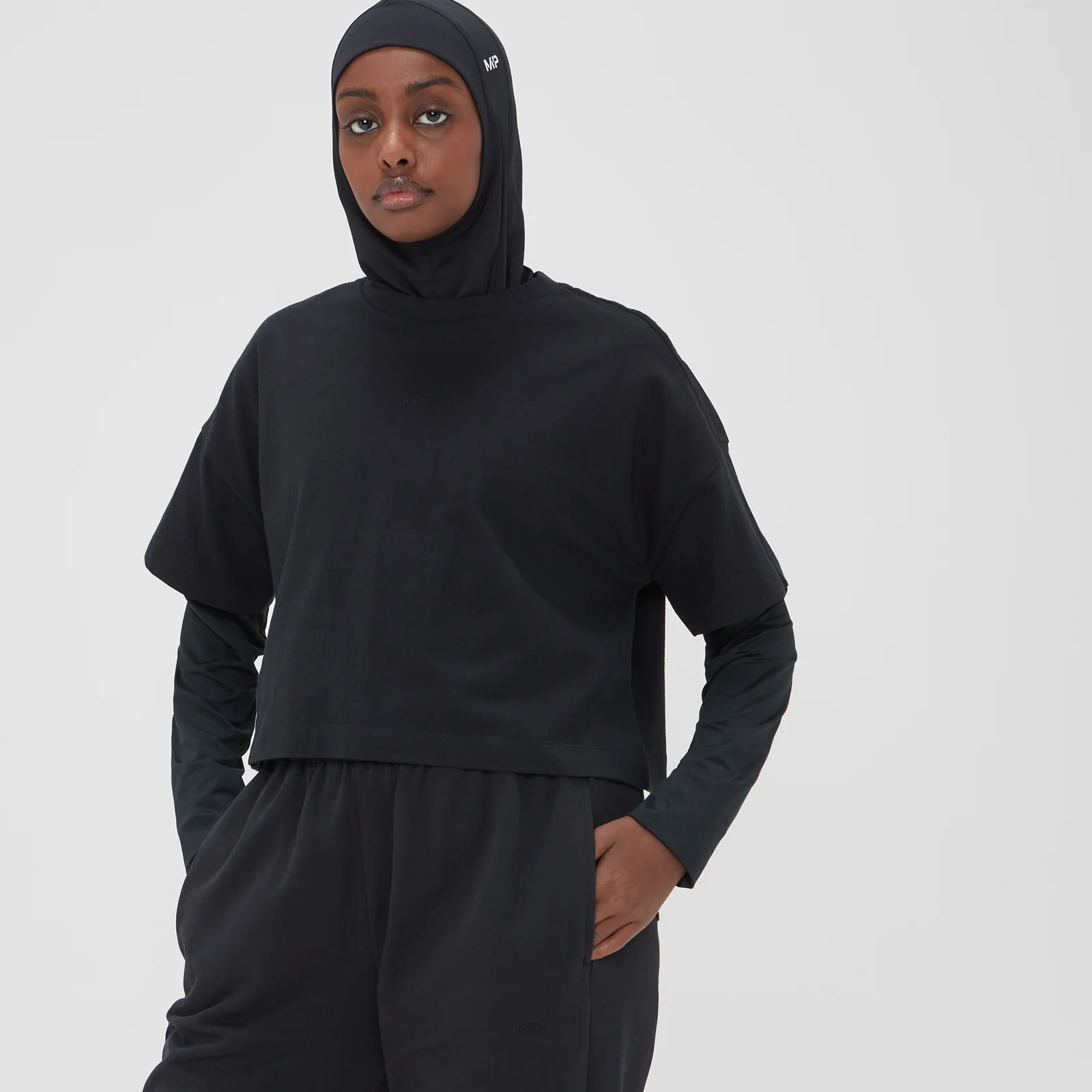 T-shirt Curta Adapt da MP para Senhora - Preto - XXS Imagem 1