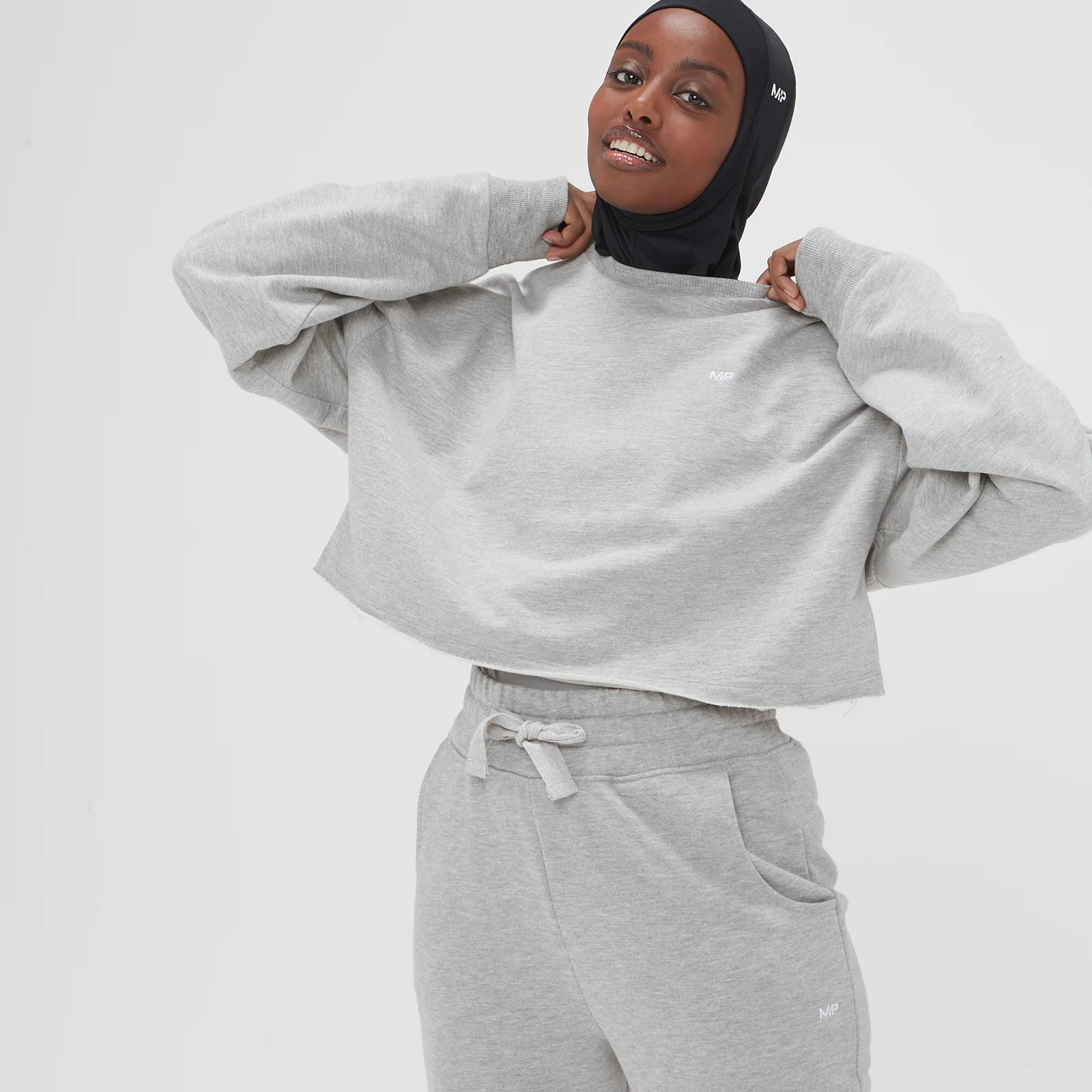 Camisola Curta Composure para Senhora da MP - Grey Marl - XXS Imagem 1