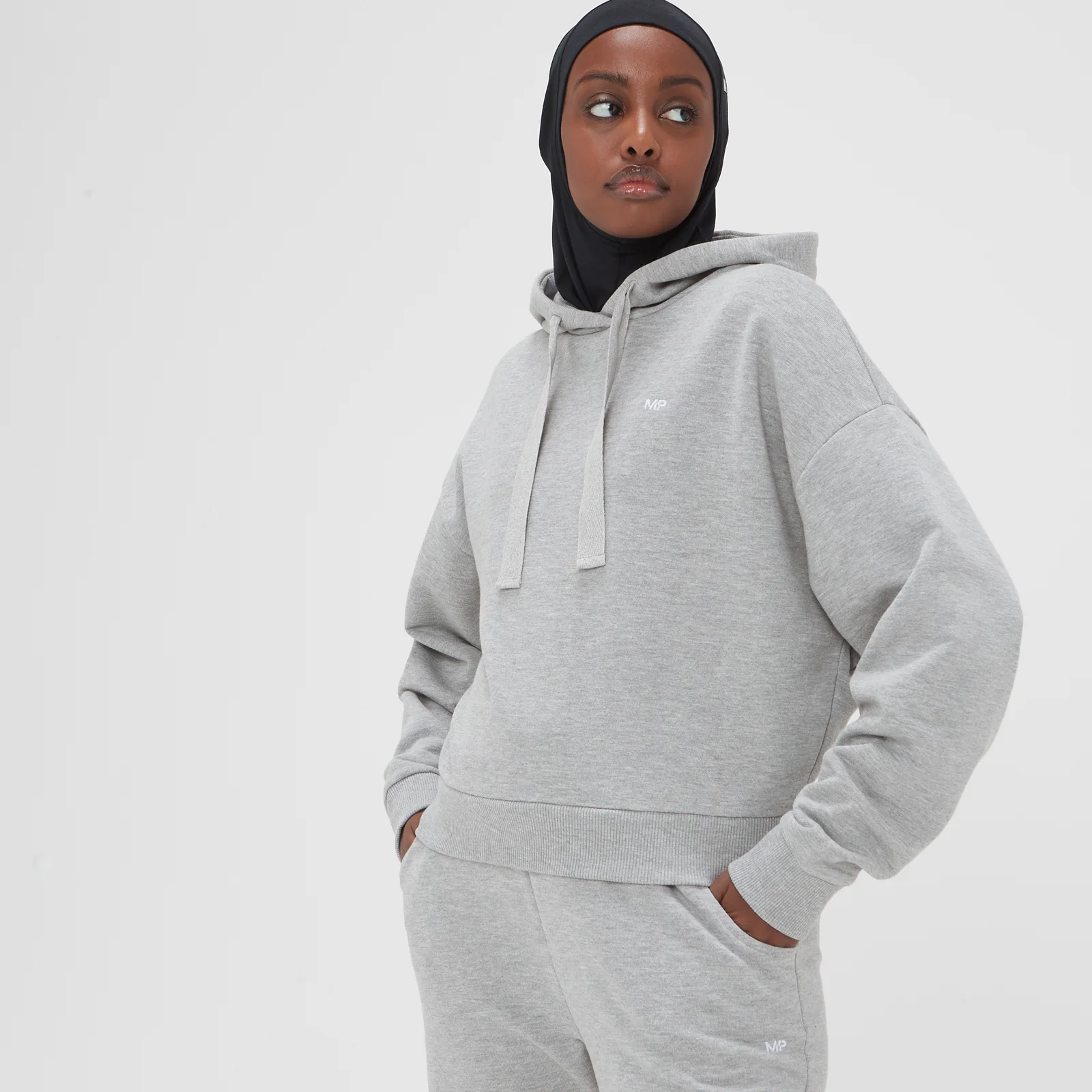 Camisola com Capuz Composure da MP para Senhora - Grey Marl - XXS Imagem 1