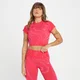 Camisola Curta sem Costuras Tempo Wave para Senhora da MP - Rouge Red