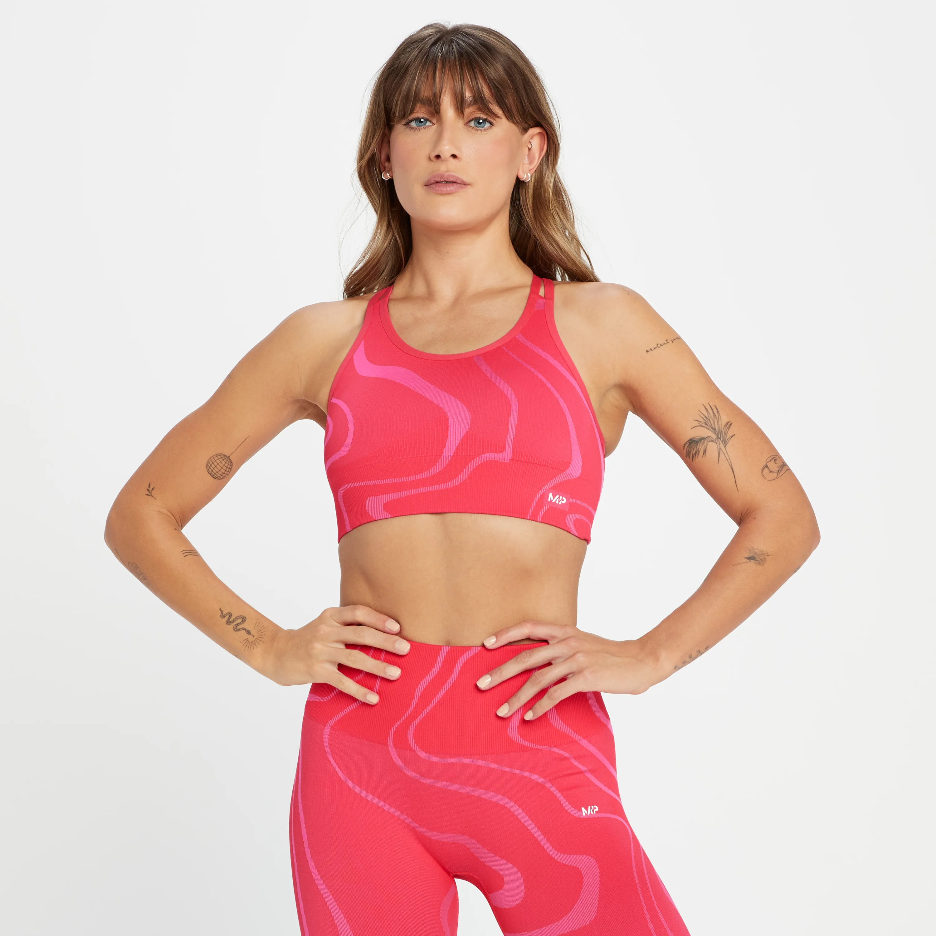Soutien de Desporto sem Costuras Tempo Wave da MP para Senhora - Rouge Red - XXS Imagem 1