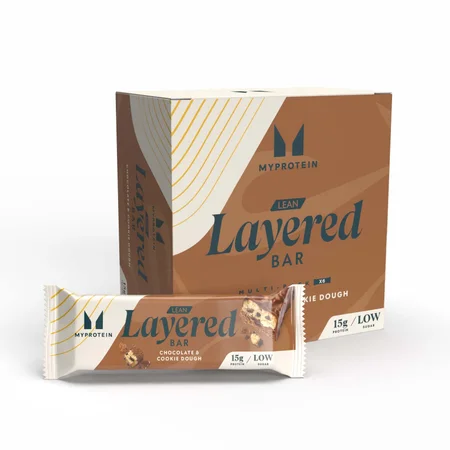 Barra Lean Layered - 6 x 40g - Chocolate e Cookie Dough