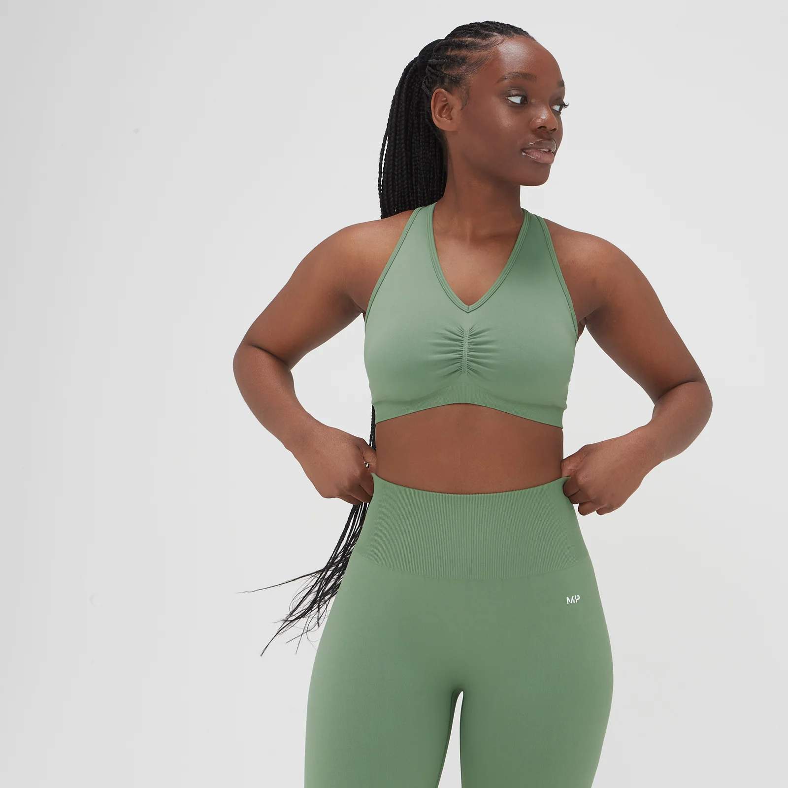 Soutien sem Costuras Washed da MP para Senhora - Washed Jade - XS Imagem 1