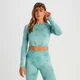 T-shirt Curta de Manga Comprida sem Costuras Shape Seamless para Senhora da MP - Dusk Blue Tie Dye