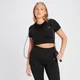 Camisola Curta sem Costuras Canelado Tempo da MP para Mulher - Preto