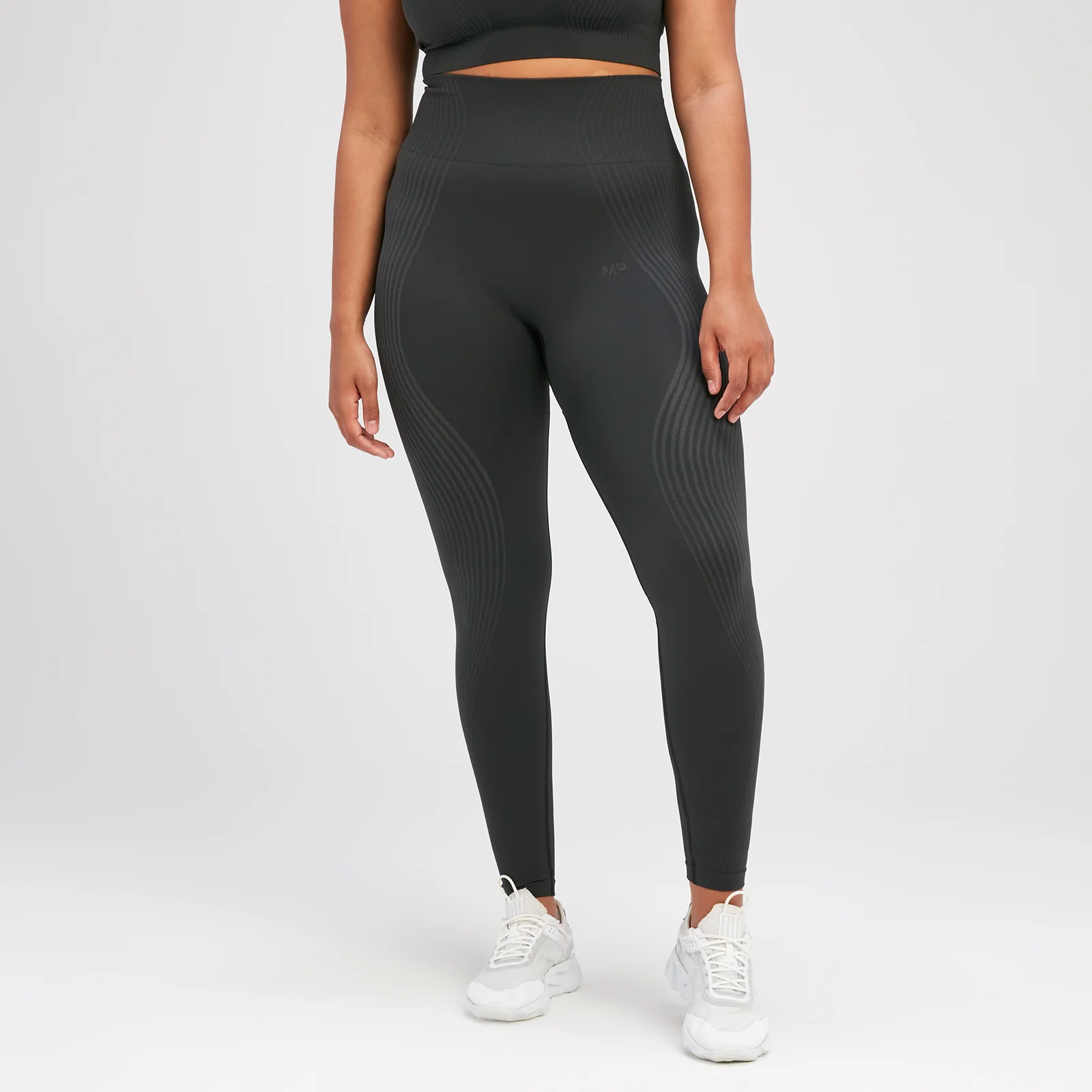 Leggings sem Costuras Tempo Illusion da MP para Senhora - Preto - XS Imagem 1